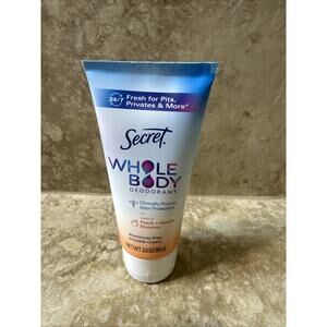 Secret Whole Body Deodorant Cream | Peach & Vanilla Blossom | 3.0 oz